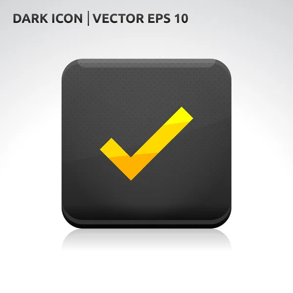 Enviar OK icono de verificación — Vector de stock