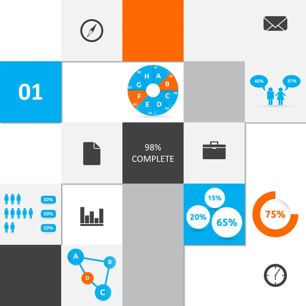 Abstract infographic template — Stock Vector