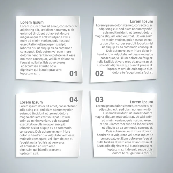 Infografische Papier-Design-Vorlage — Stockvektor