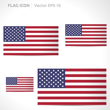 United states flag template clipart