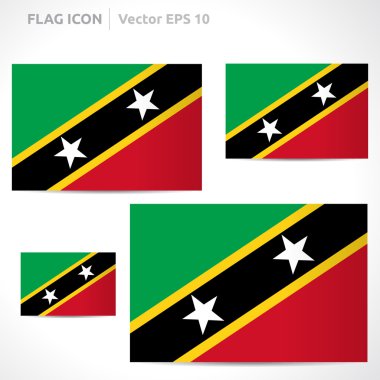Saint kitts ve nevis bayrak şablonu