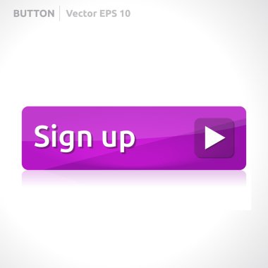 Sign up button template clipart