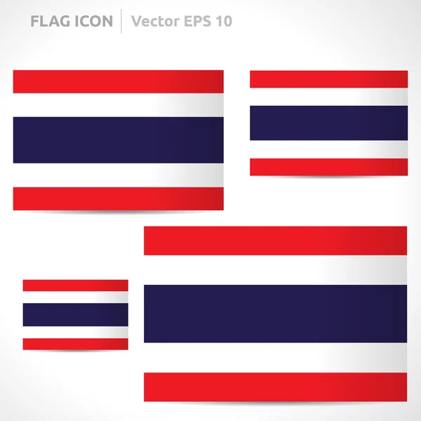 Thailand flagga mall — Stock vektor