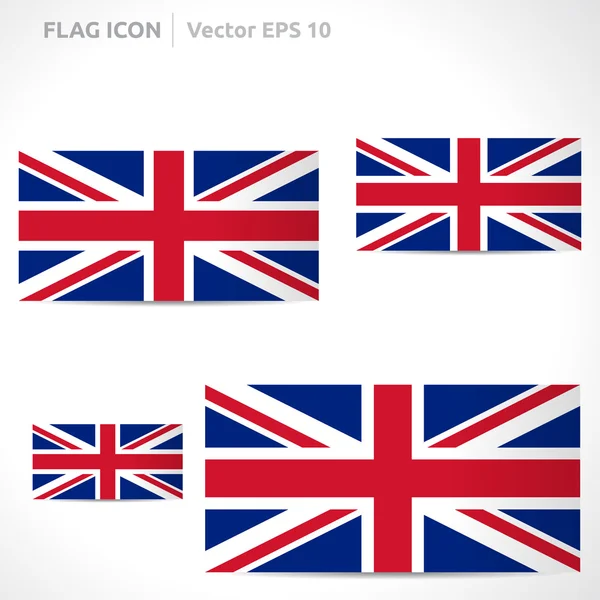 United Kingdom flag template — Stock Vector