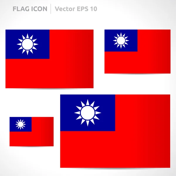 Taiwan flag template — Stock Vector