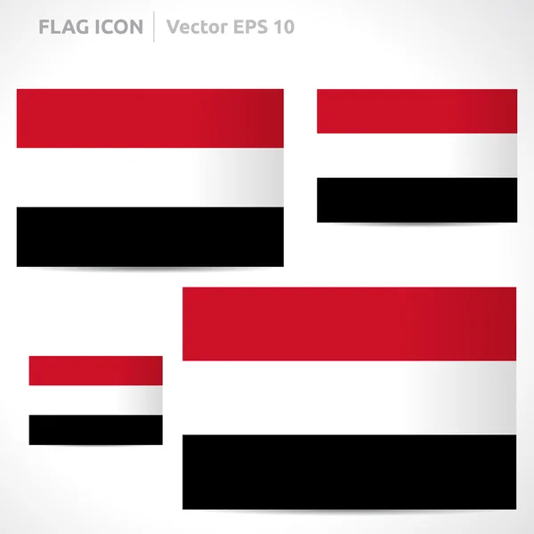 Plantilla bandera Yemen — Vector de stock