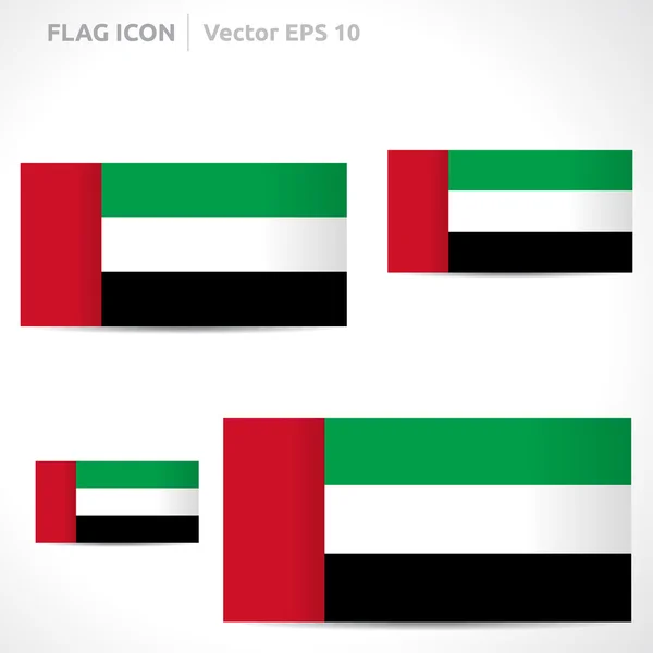 Plantilla bandera de los Emiratos Árabes Unidos — Vector de stock