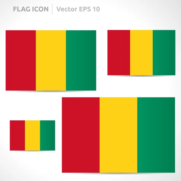 Шаблон флага Гвинеи — стоковый вектор