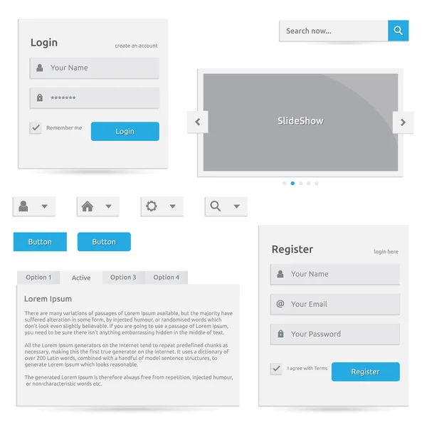 Websjabloon — Stockvector