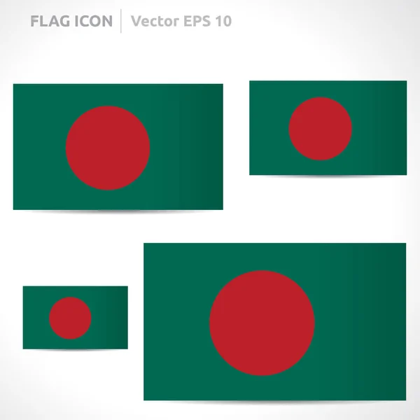 Bangladesh flagga mall — Stock vektor