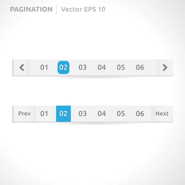 Barres de pagination — Image vectorielle