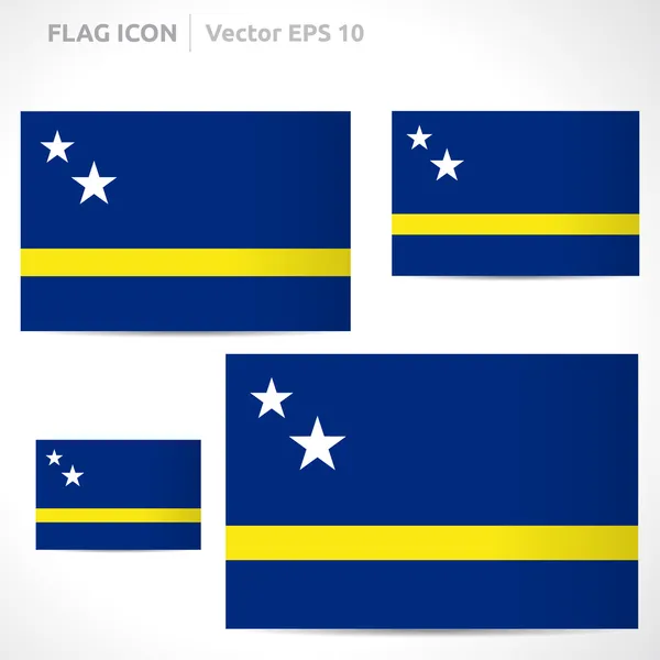 Curacao flag template — Stock Vector