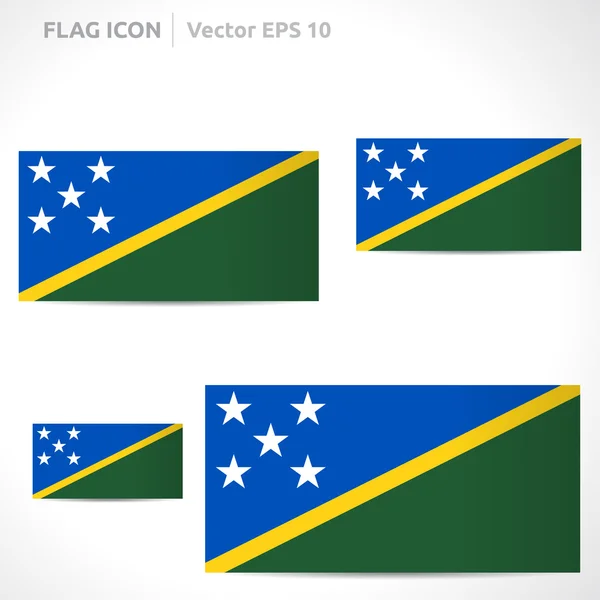 Solomon Islands flag template — Stock Vector