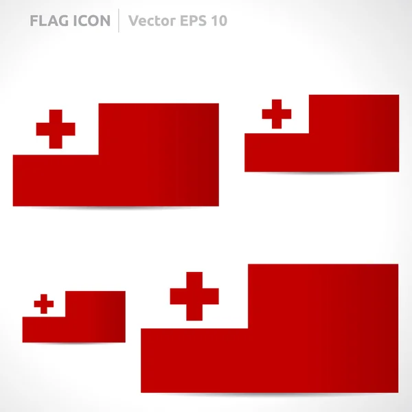 Modello bandiera Tonga — Vettoriale Stock