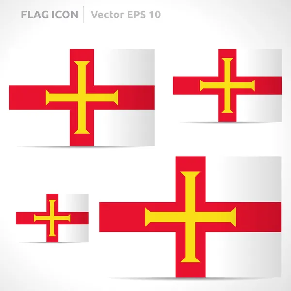 Plantilla bandera de Guernsey — Archivo Imágenes Vectoriales