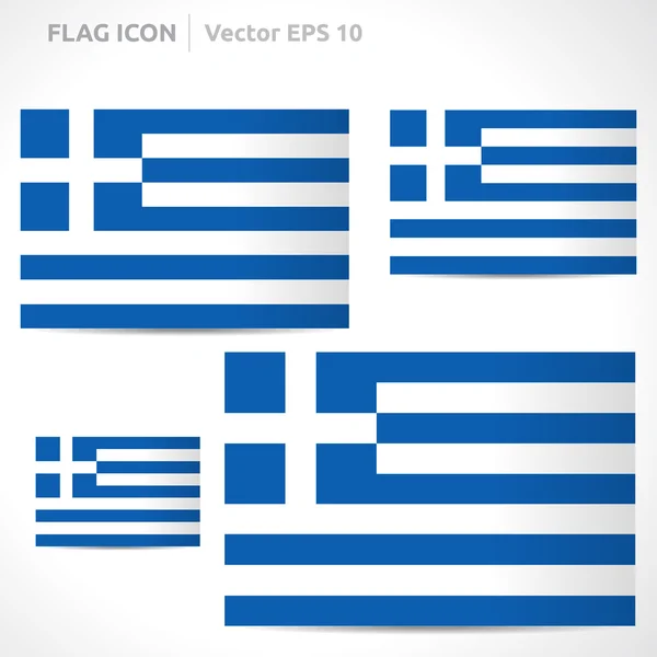 ギリシャの旗のテンプレート — ストックベクタ