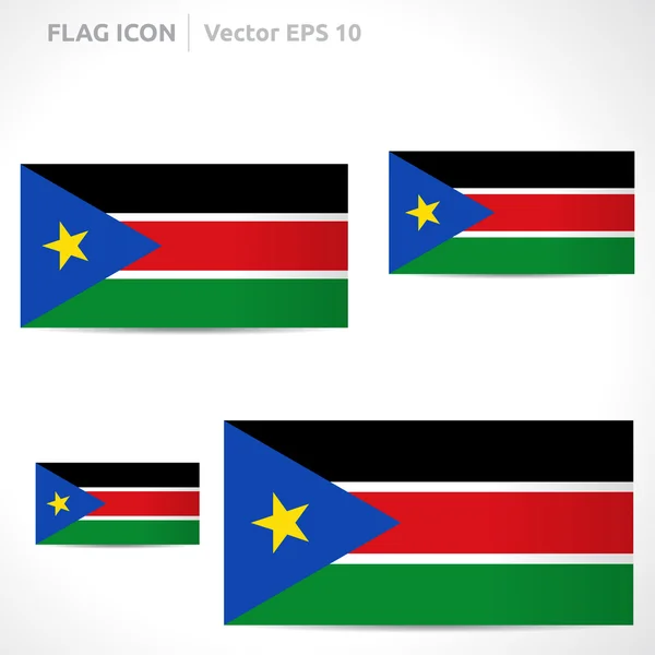 South Sudan flag template — Stock Vector