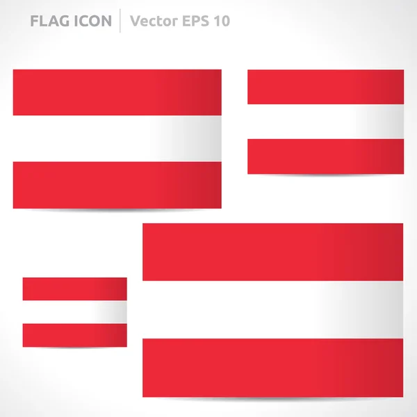 Austria flag template — Stock Vector