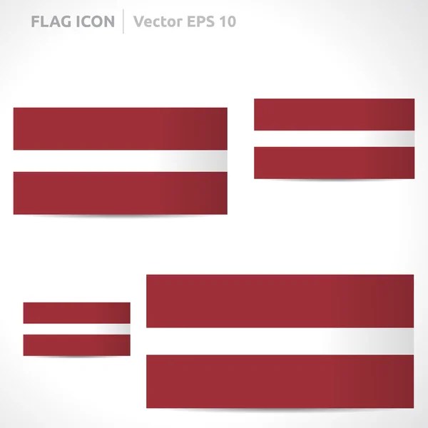 Letland vlag sjabloon — Stockvector