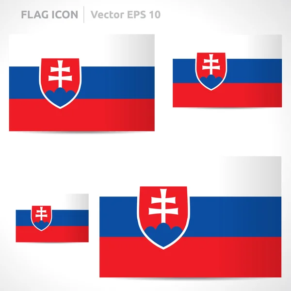 Šablona vlajka Slovensko — Stockový vektor