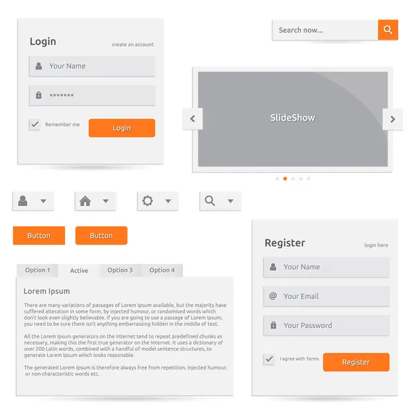 Web模板 — 图库矢量图片