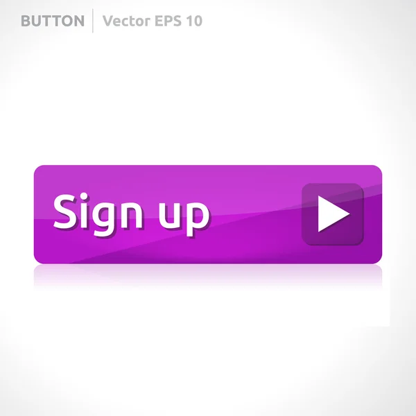 Sign up button template — Stock Vector