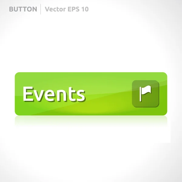 Plantilla de botón Eventos — Archivo Imágenes Vectoriales