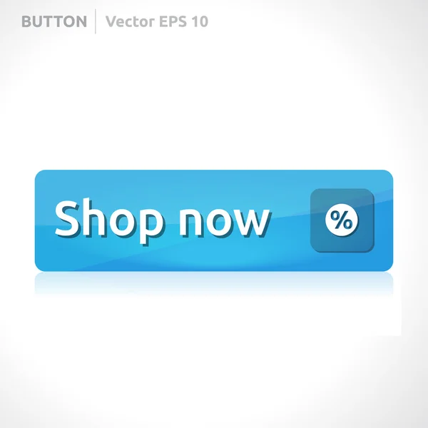 Shop now button template — Stock Vector