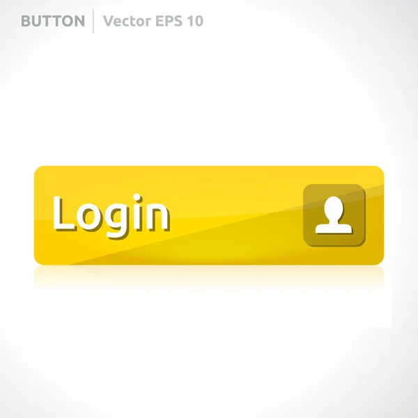 Login button template — Stock Vector