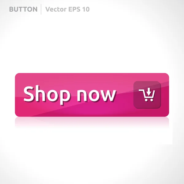 Shop now button template — Stock Vector