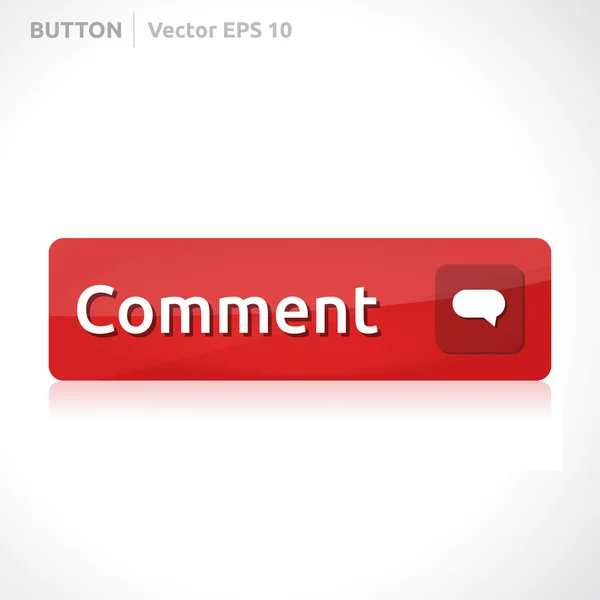 Modèle de bouton Commentaire — Image vectorielle