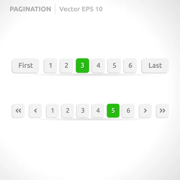 Paginering bars — Stockvector