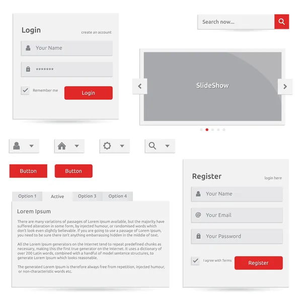 Plantilla Web — Vector de stock