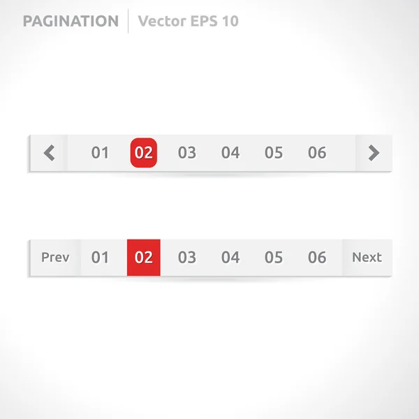 Paginacja barów — Wektor stockowy