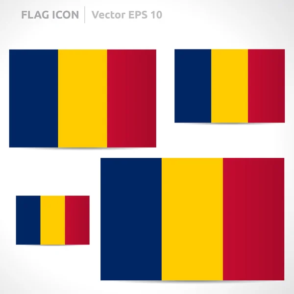 Πρότυπο σημαία του Τσαντ Διανυσματικά Γραφικά