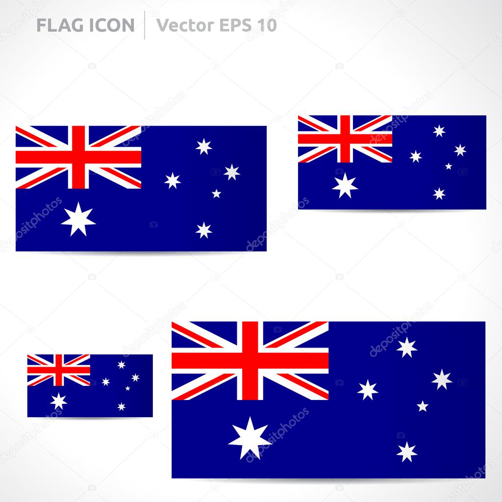 Australia flag template