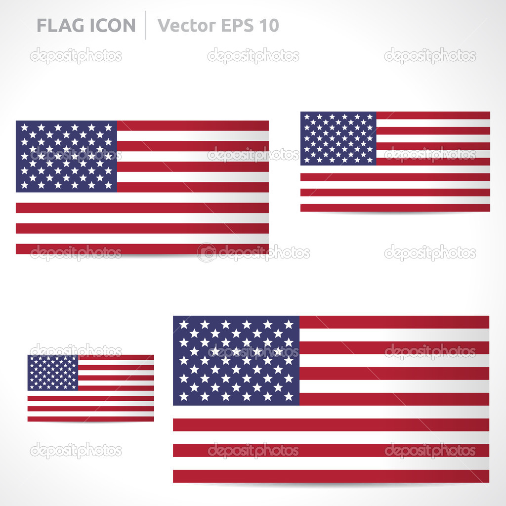 United states flag template