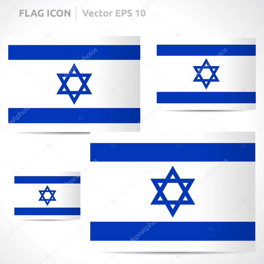 Israel flag template