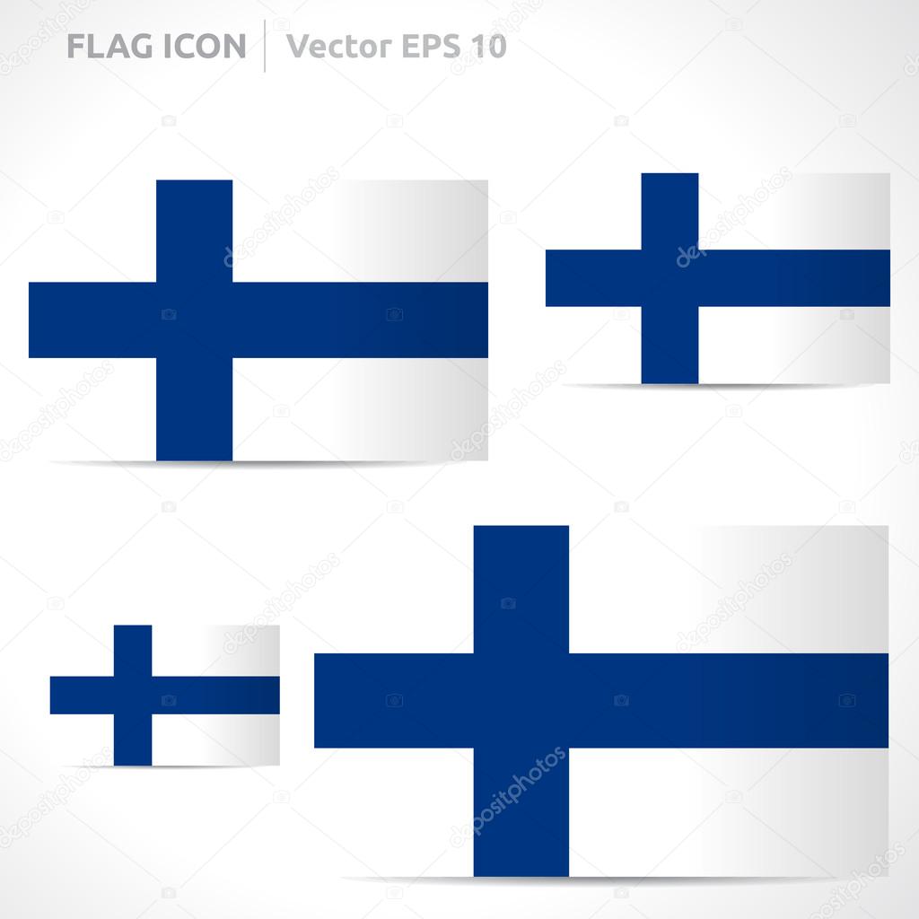 Finland flag template