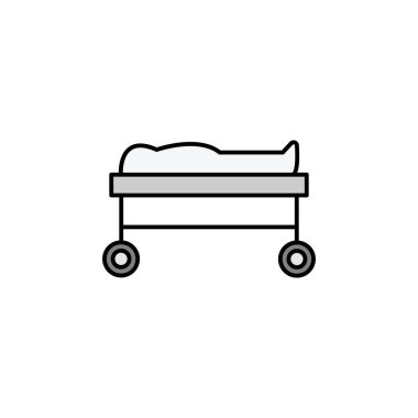 Ceset çizgisi çizimi renkli ikon. İşaretler ve semboller ağ, logo, mobil uygulama, UI, UX için kullanılabilir