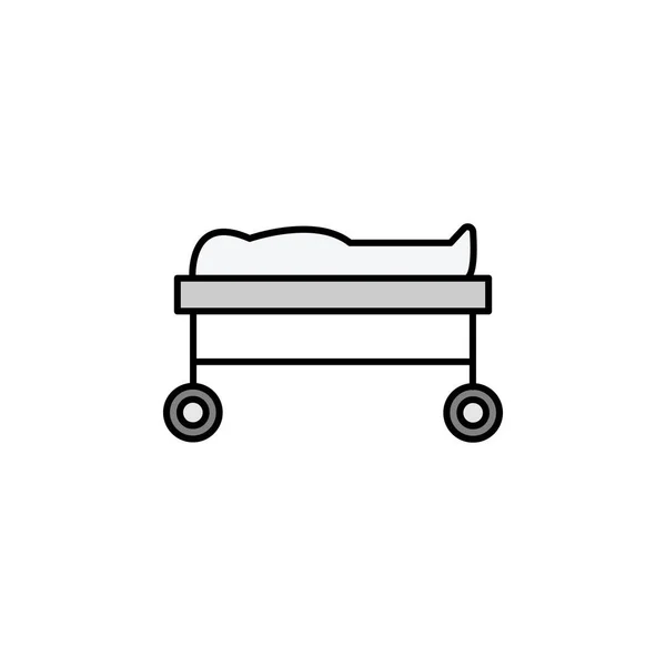 Icono de color de ilustración de línea de cadáver. Los signos y símbolos se pueden utilizar para la web, logotipo, aplicación móvil, interfaz de usuario, UX — Archivo Imágenes Vectoriales