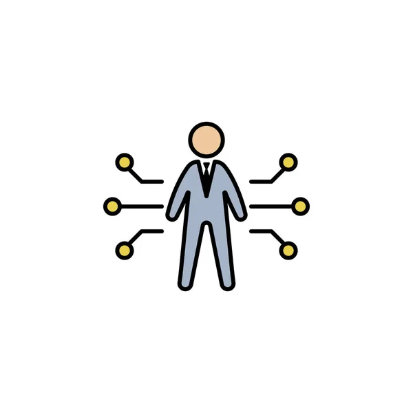 Способность Потенциал Иконка Рабочего Цвета Использован Веб Логотип Мобильное Приложение — стоковый вектор