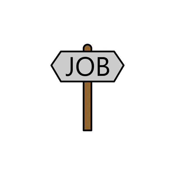 Práce Barevná Ikona Zaměstnání Lze Použít Pro Web Logo Mobilní — Stockový vektor
