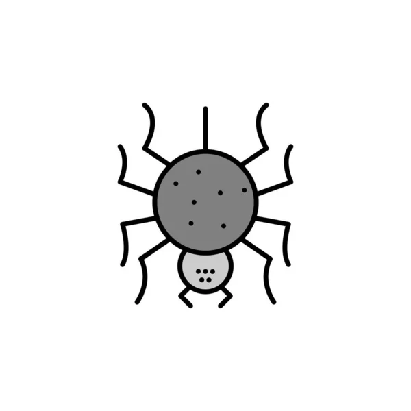 Spider Line Icon Element Jungle Mobile Concept Web Apps Illustration — Archivo Imágenes Vectoriales