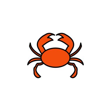 Yengeç çizgisi simgesi. İşaretler ve semboller ağ, logo, mobil uygulama, ui, ux renkli simge için kullanılabilir