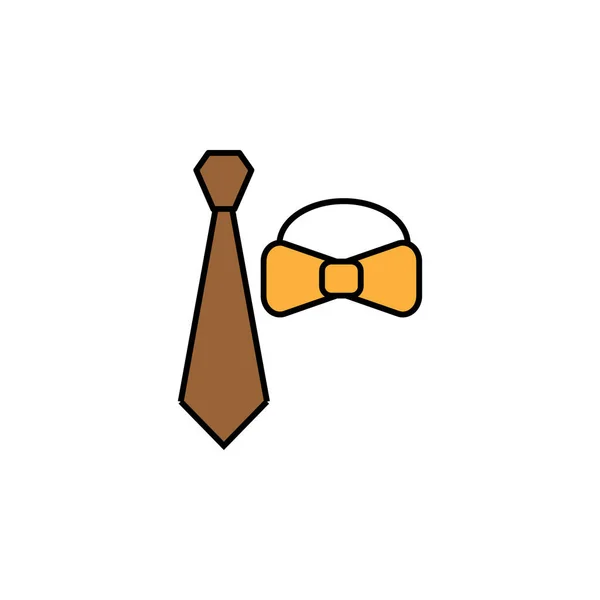 Tie Cravat Line Icon Elements Wedding Illustration Icons Signs Symbols — Stock vektor