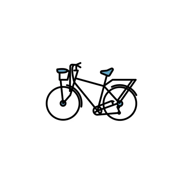 Bicycle Line Icon Elements Wedding Illustration Icons Signs Symbols Can — стоковый вектор