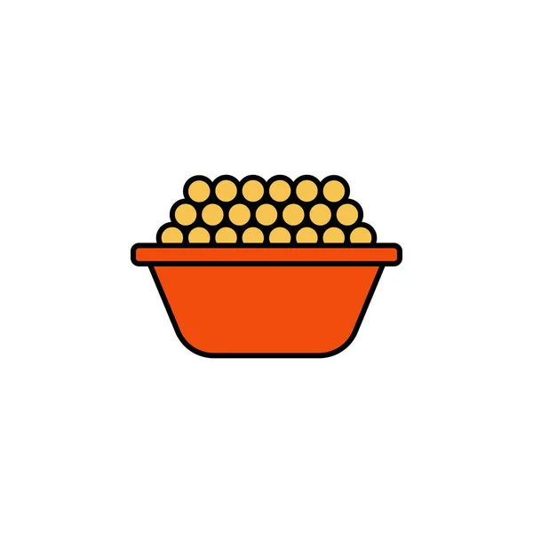 Caviar Line Icon Signs Symbols Can Used Web Logo Mobile — Stockvektor