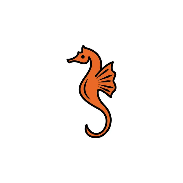 Seahorse Line Icon Signs Symbols Can Used Web Logo Mobile — Archivo Imágenes Vectoriales