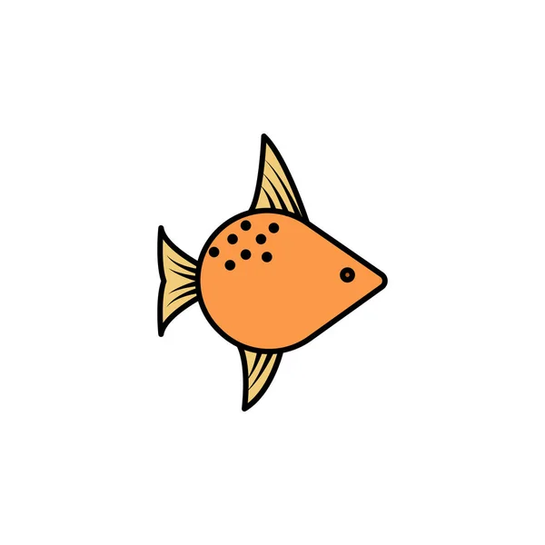 Hammerhead Fish Line Icon Signs Symbols Can Used Web Logo — Stockový vektor
